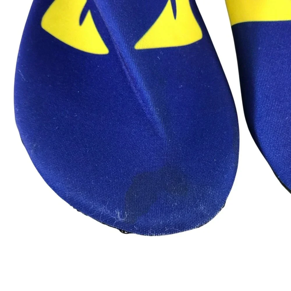 Grotto Boys Water Shoes Slip On Fabric Eyes Monster Blue Size 30/31 US 12/13
